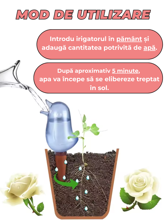 Irigator cu udare lenta