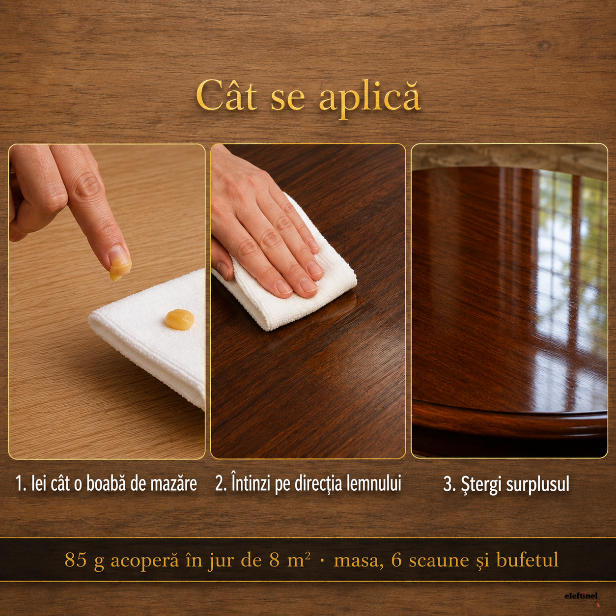 Ceară de albine pentru lemn
