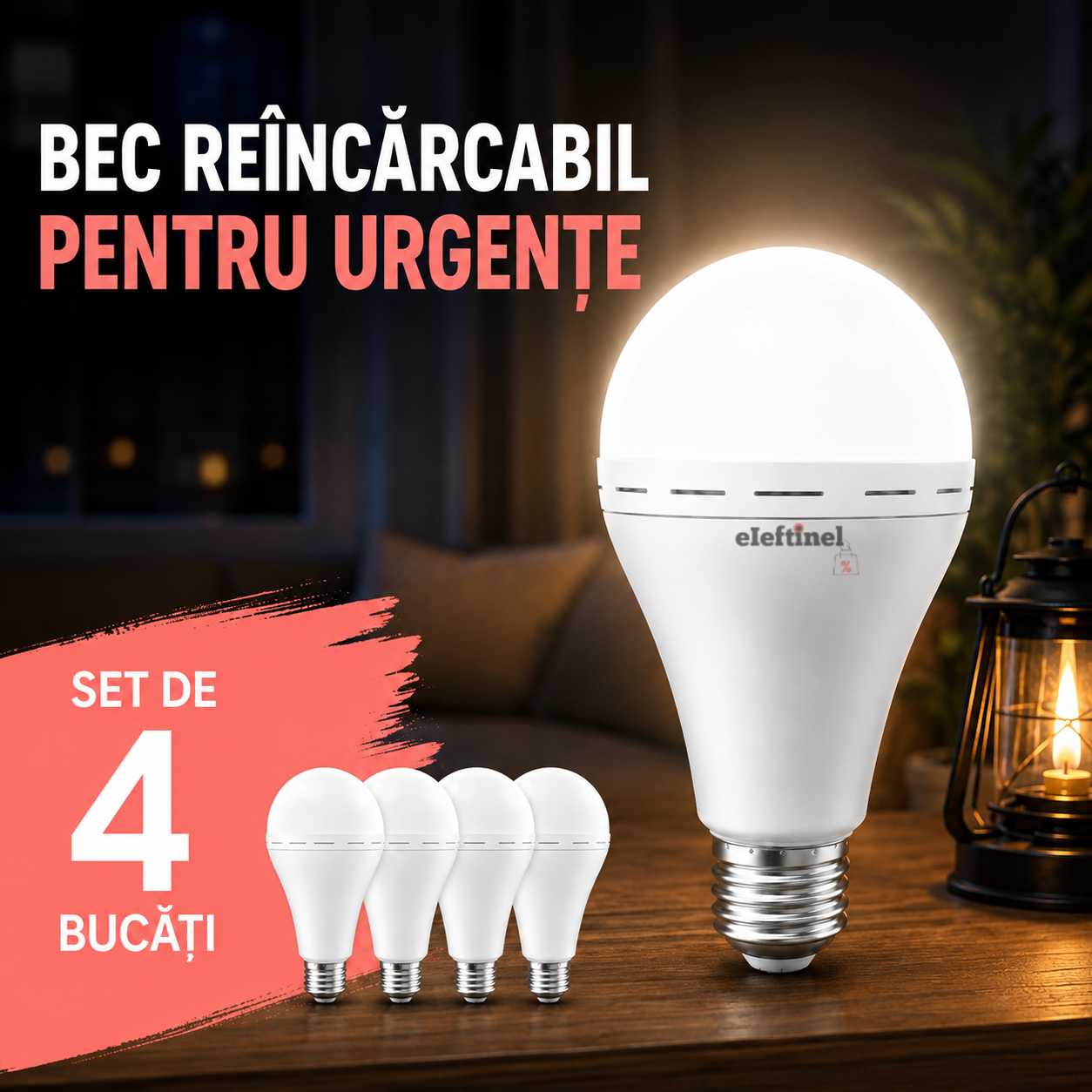 Bec reîncărcabil pentru urgențe