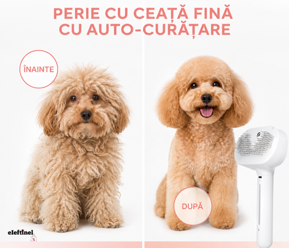 Perie cu Ceață Fină pentru Câini și Pisici, cu Auto-Curățare
